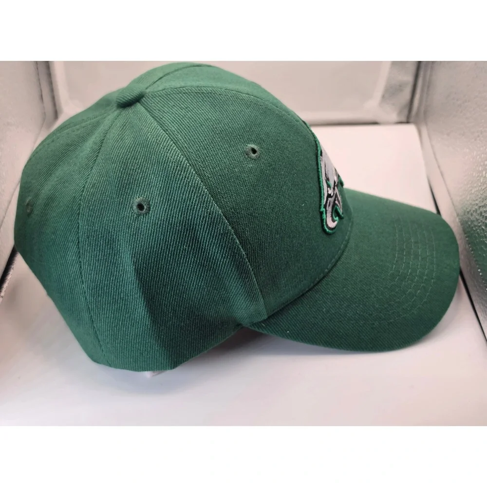 Philadelphia Eagles Green Adjustable Strapback Hat Embroidered Logo Mens OSFA